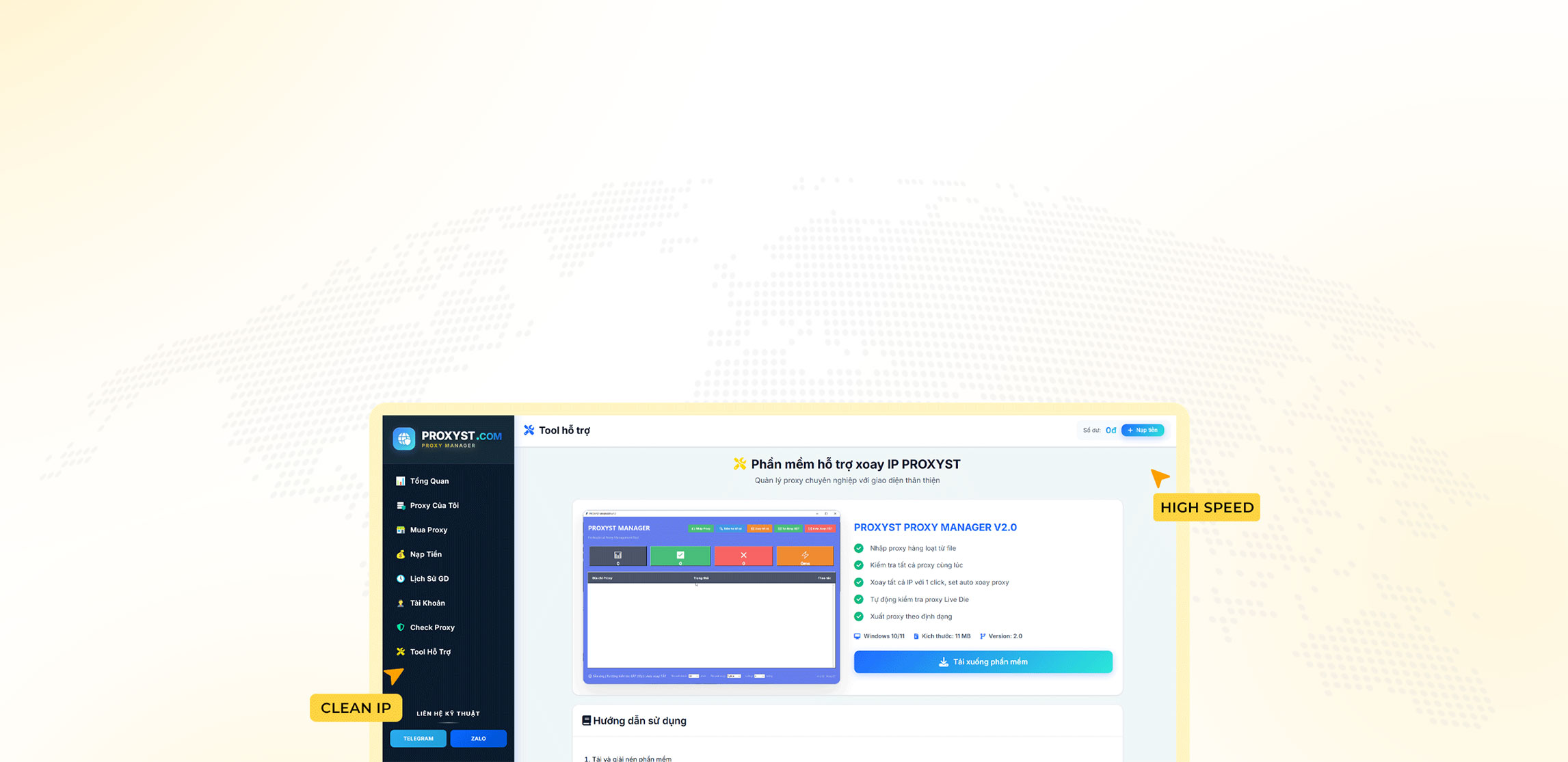 ảnh dịch vụ proxy uy tín