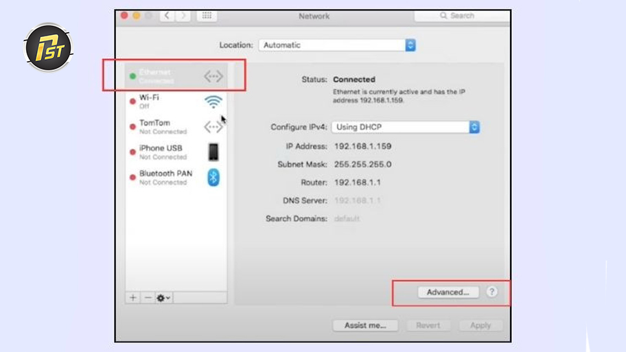 Bước 2 trong quy trình cài đặt proxy cho mac