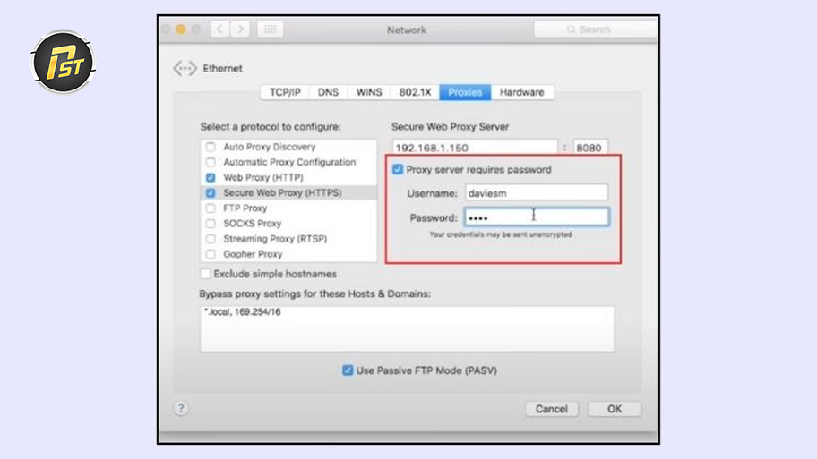 Bước 4 trong quy trình cài đặt proxy cho mac