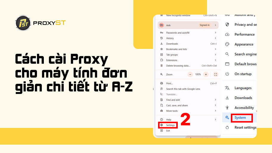 Cách cài Proxy cho máy tính dễ hiểu
