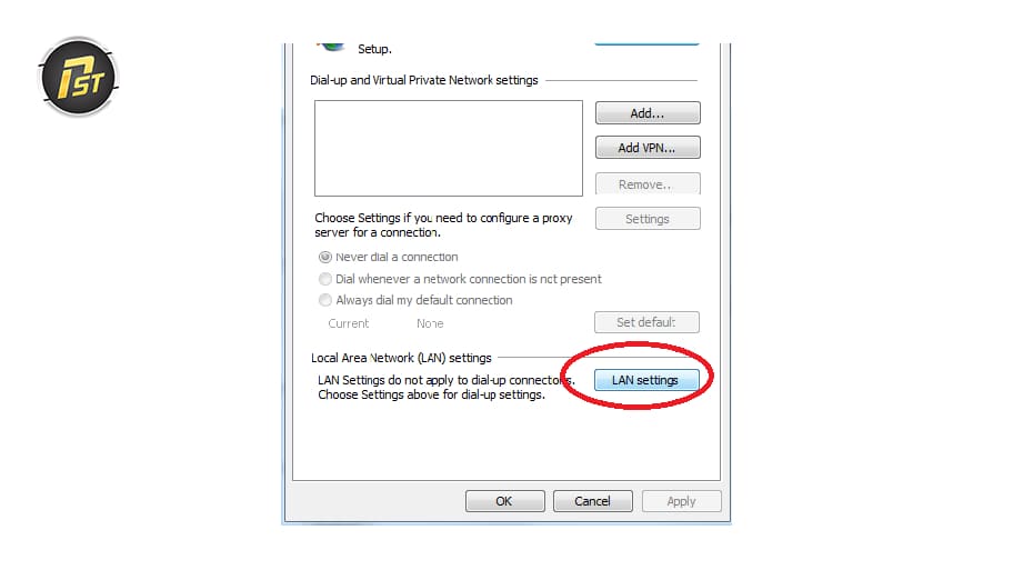 Hướng Dẫn Khắc Phục Lỗi Proxy Không Vào Được Mạng Nhanh Chóng Chọn Connections > LAN Settings