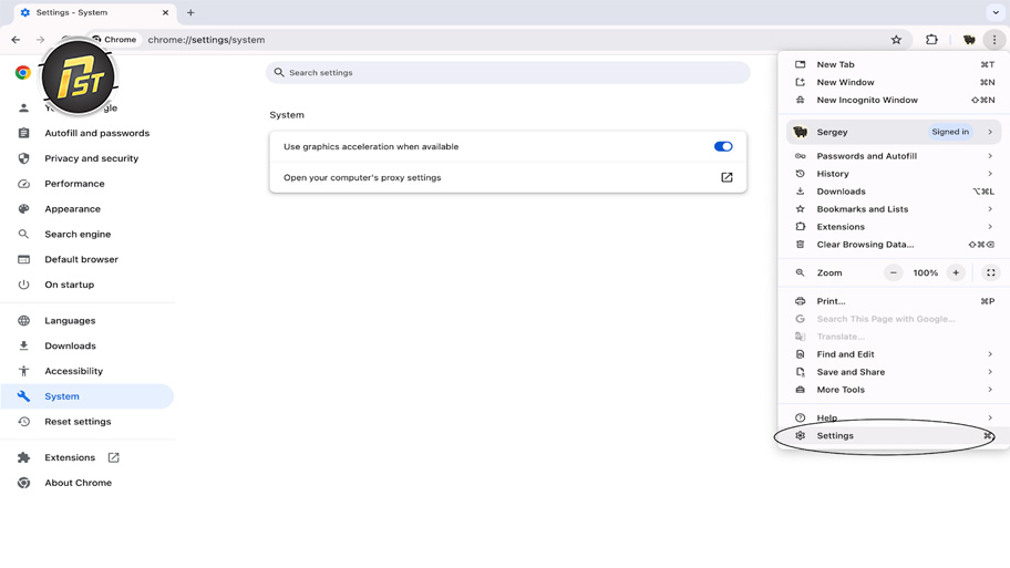 Mở trình duyệt Chrome trên máy