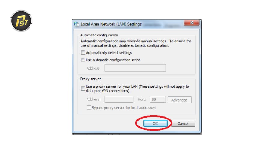 Hướng Dẫn Khắc Phục Lỗi Proxy Không Vào Được Mạng Nhanh Chóng Chọn Automatic detect settings và bỏ tick các phần không cần thiết