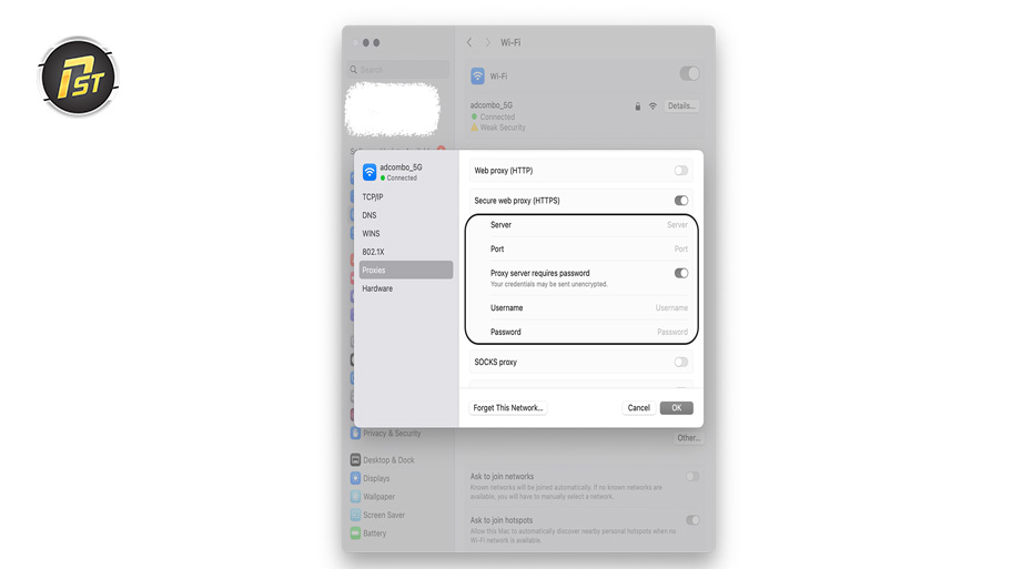 Tiến hành vô hiệu hóa proxy cho máy