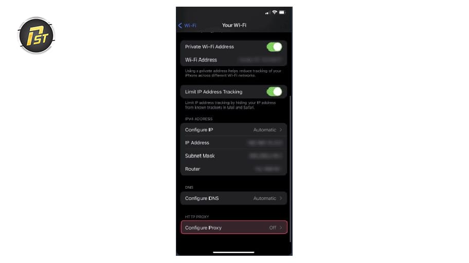Bật tuỳ chọn cấu hình riêng cho Proxy