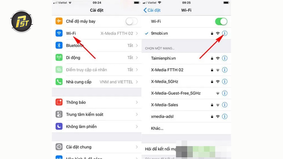 Bước 1 2 3 trong quy trình cài Proxy cho Iphone