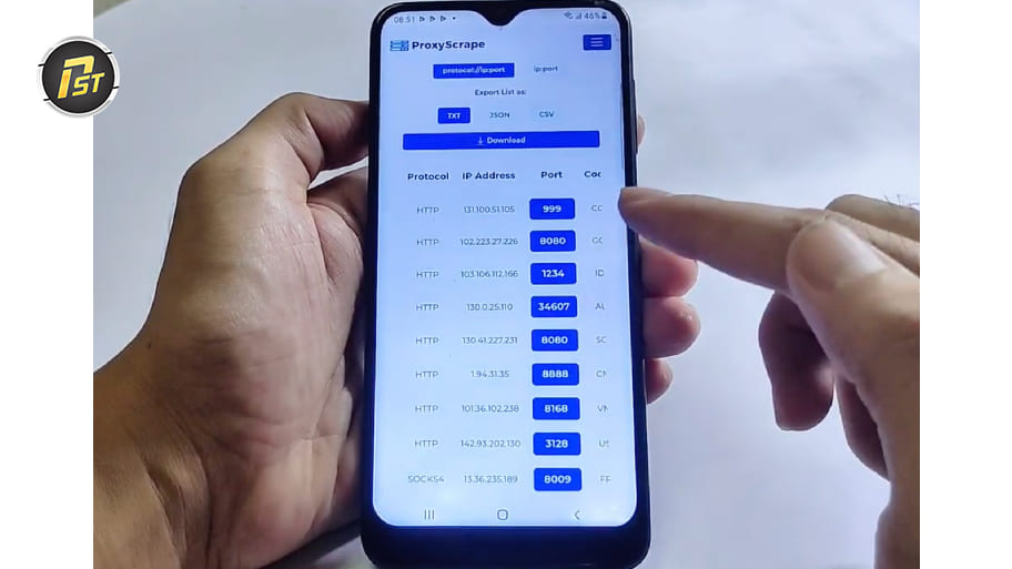 Bước 1: Truy cập "ProxyScrape" để lấy proxy miễn phí