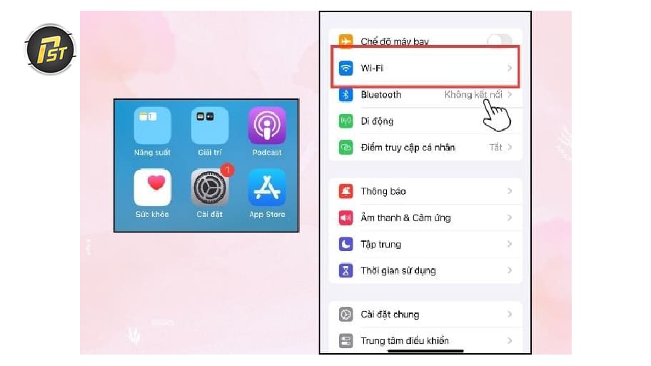 Bước 1: Truy cập vào Wi-Fi