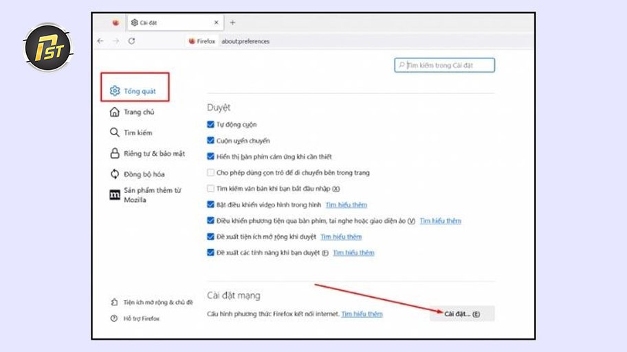 Bước 4 5 trong quy trình cài Proxy cho Firefox