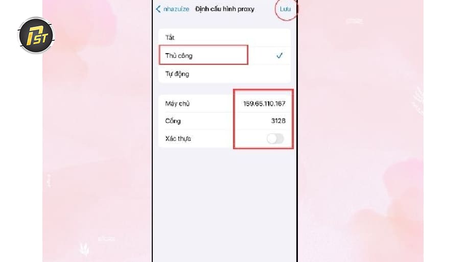 Bước 5: Lưu lại các cài đặt proxy