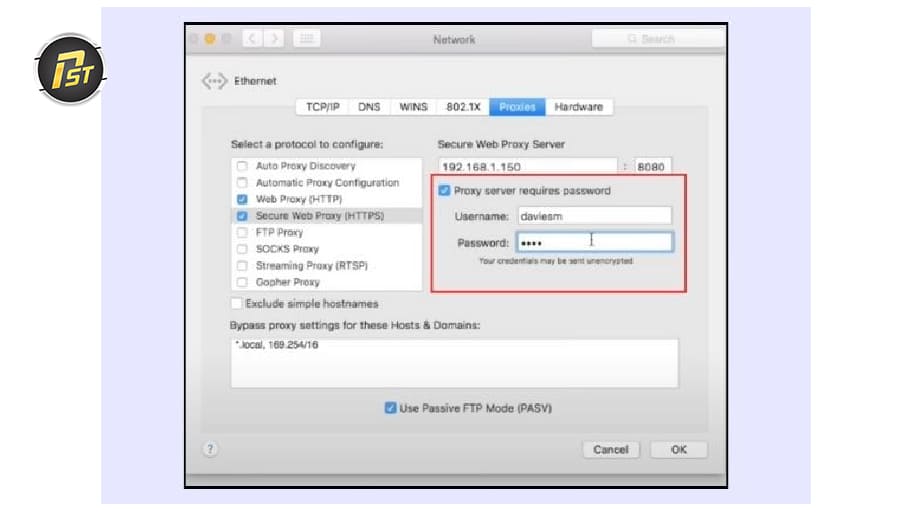 Điền thông tin Username và Password