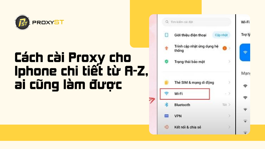Cách cài Proxy cho Iphone