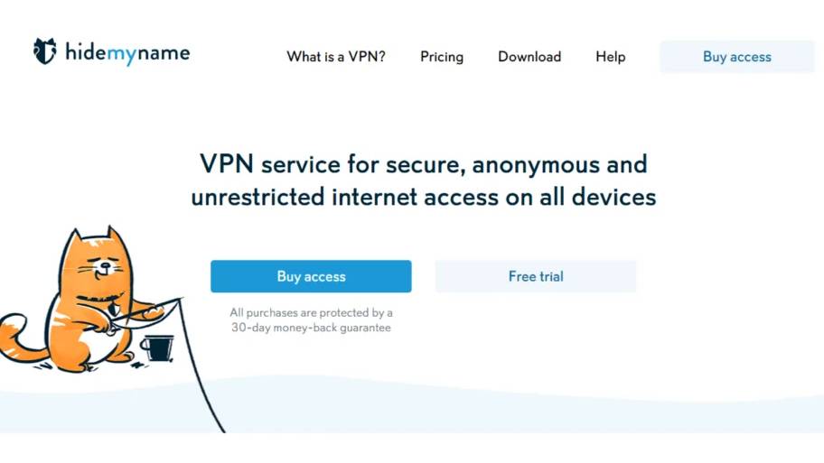 Hidemy.name - Giao diện trực quan, dễ sử dụng và có cung cấp proxy miễn phí