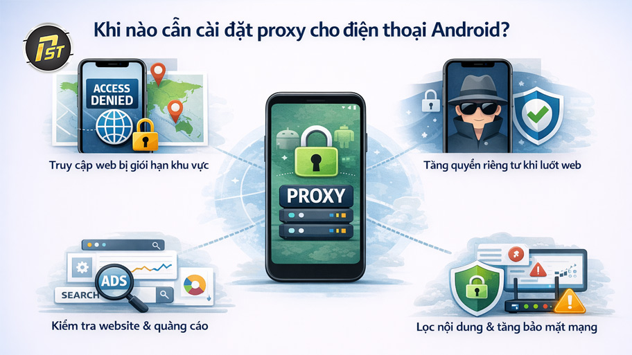 Khi nào cần cài đặt Proxy cho điện thoại Android