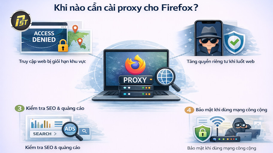 Khi nào cần cài Proxy cho Firefox
