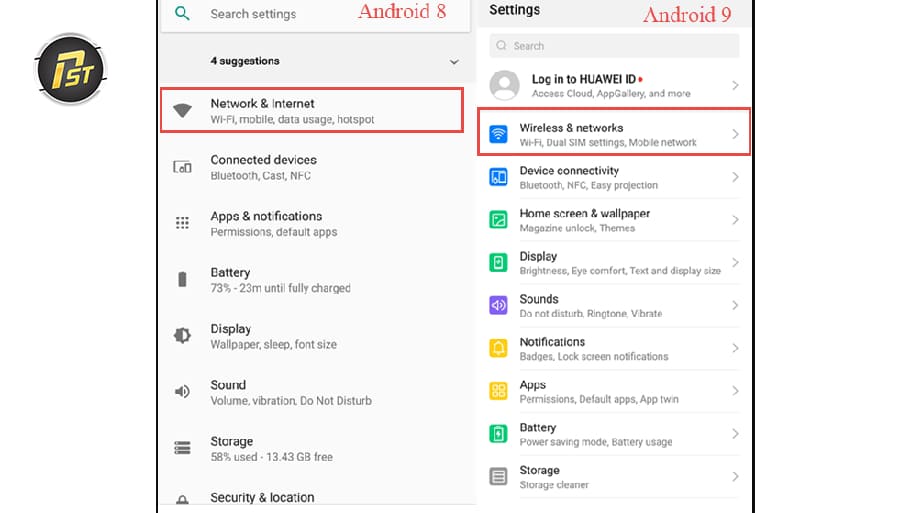 Mở Settings trên điện thoại hoặc máy tính bảng Android