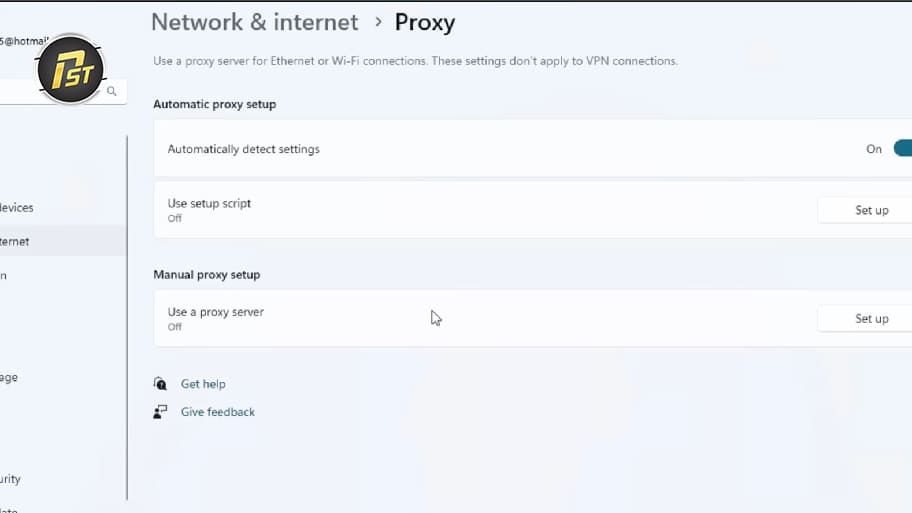 Truy cập Cài đặt, tìm đến mục Proxy và bắt đầu thiết lập thủ công