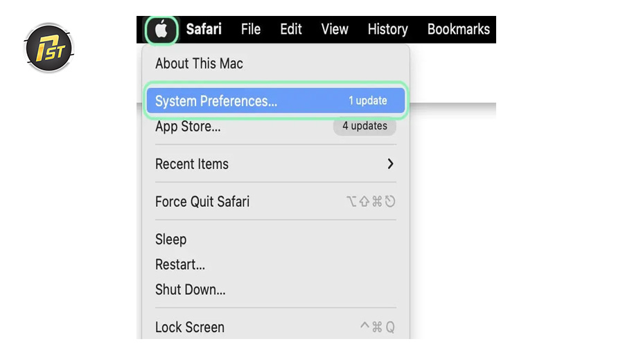 Bước 1: Mở giao diện macOS