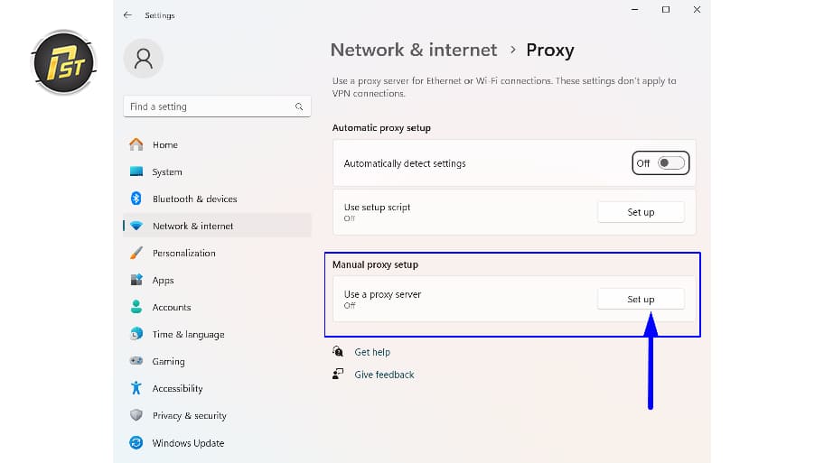Bước 3: Thiết lập Proxy