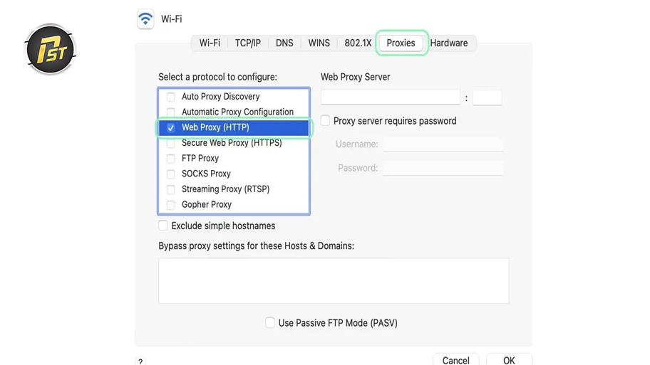 Bước 4: Chọn mục Proxy