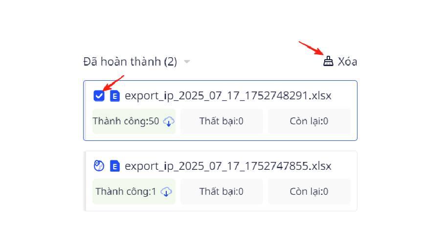 Hướng Dẫn Sử Dụng Proxy Trên Adspower Đơn Giản Và Nhanh Chóng Chọn xoá nếu không cần xuất hồ sơ nữa