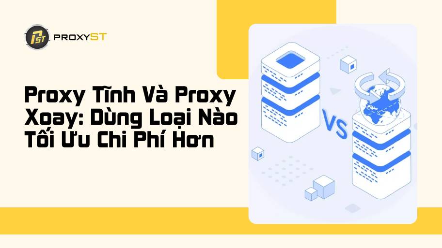 Proxy Tĩnh Và Proxy Xoay: Dùng Loại Nào Tối Ưu Chi Phí Hơn