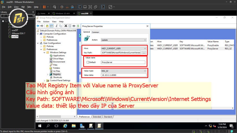 Thiết lập theo dãy IP của Server