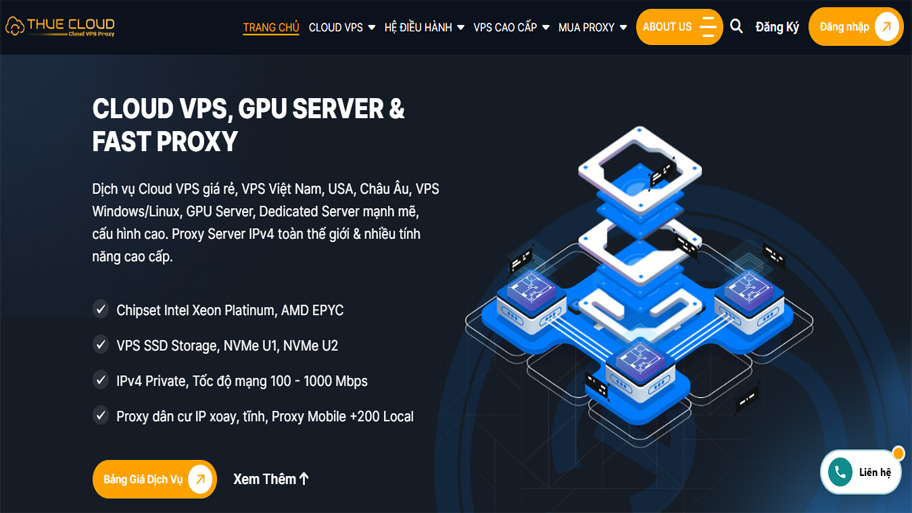 ThueCloud nhà cung cấp proxy chất lượng, tốc độ cao