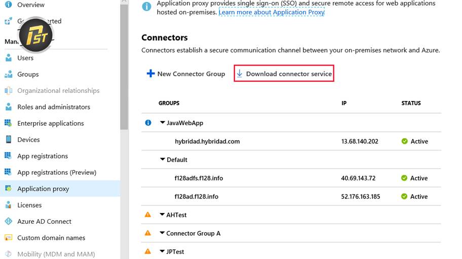 Truy cập Azure Portal để bắt đầu cấu hình proxy trên Azure