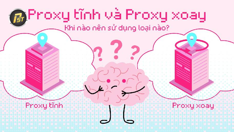 Ứng dụng proxy tĩnh và proxy xoay trong công việc