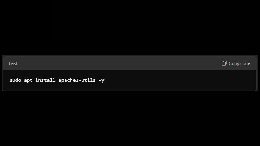 Cài đặt Apache Utilities