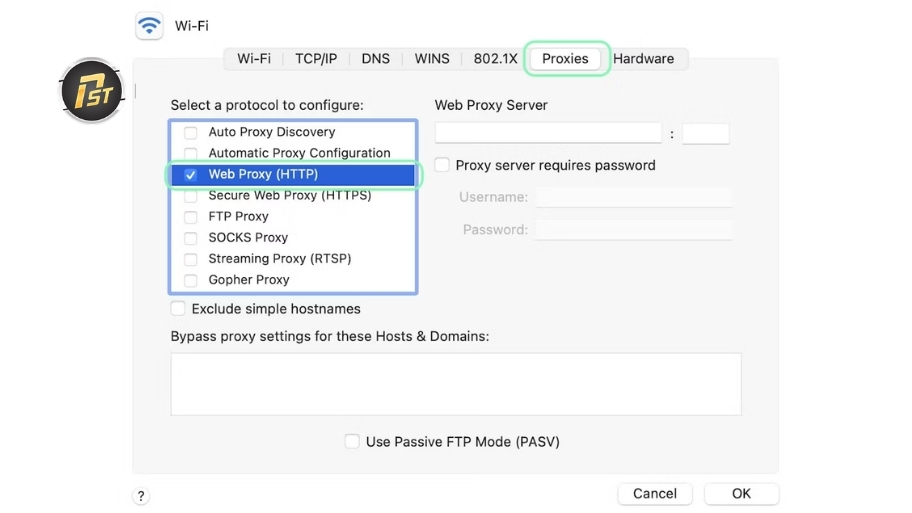 Bước 4 cách thay đổi proxy cho MacBook